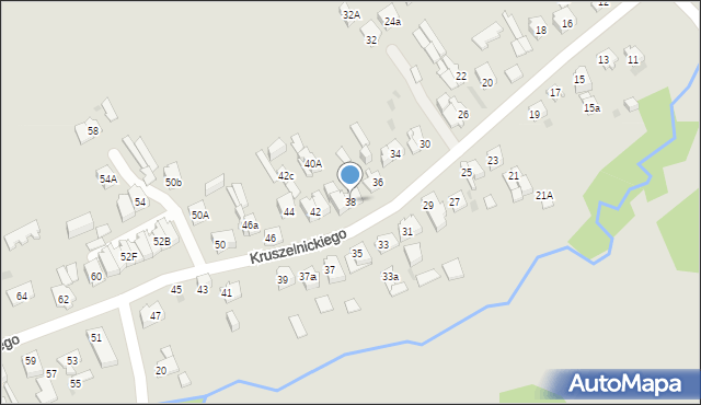 Kielce, Kruszelnickiego-Wilka Zbigniewa, ppor., 38, mapa Kielc