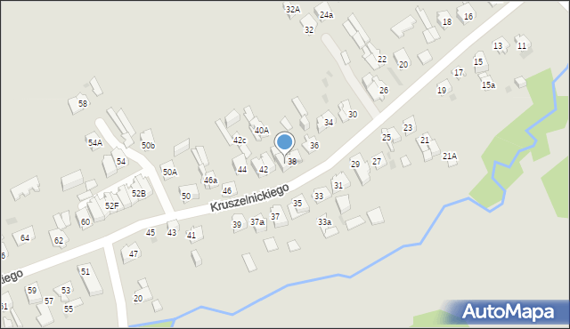 Kielce, Kruszelnickiego-Wilka Zbigniewa, ppor., 40, mapa Kielc