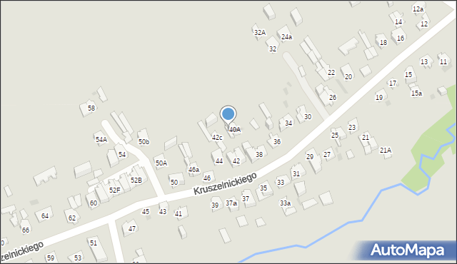 Kielce, Kruszelnickiego-Wilka Zbigniewa, ppor., 42d, mapa Kielc
