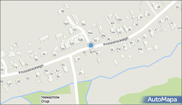 Kielce, Kruszelnickiego-Wilka Zbigniewa, ppor., 43, mapa Kielc