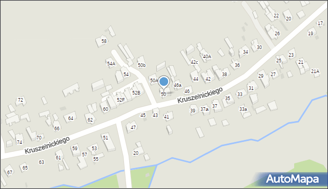 Kielce, Kruszelnickiego-Wilka Zbigniewa, ppor., 50, mapa Kielc