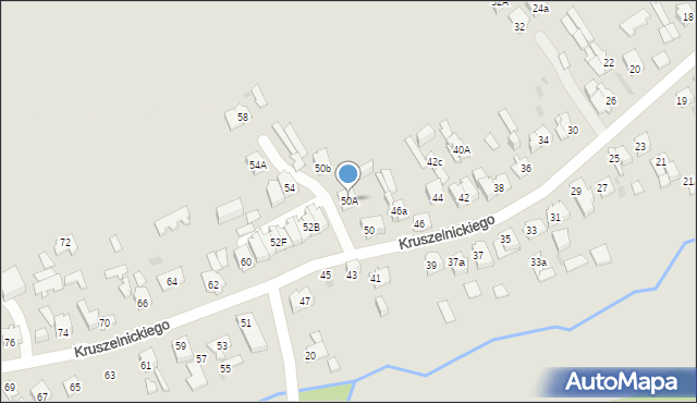 Kielce, Kruszelnickiego-Wilka Zbigniewa, ppor., 50A, mapa Kielc