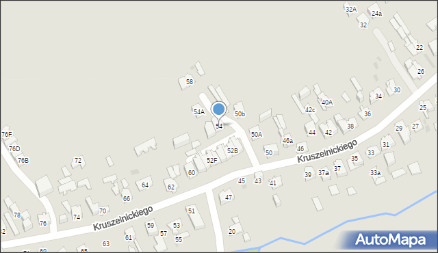 Kielce, Kruszelnickiego-Wilka Zbigniewa, ppor., 54, mapa Kielc