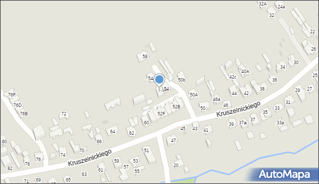 Kielce, Kruszelnickiego-Wilka Zbigniewa, ppor., 56, mapa Kielc