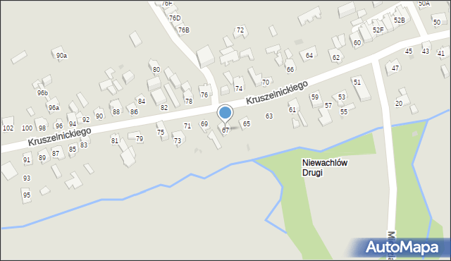 Kielce, Kruszelnickiego-Wilka Zbigniewa, ppor., 67, mapa Kielc