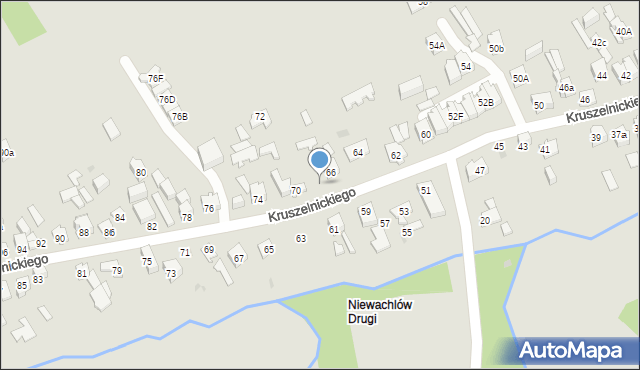 Kielce, Kruszelnickiego-Wilka Zbigniewa, ppor., 68, mapa Kielc