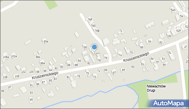 Kielce, Kruszelnickiego-Wilka Zbigniewa, ppor., 78, mapa Kielc