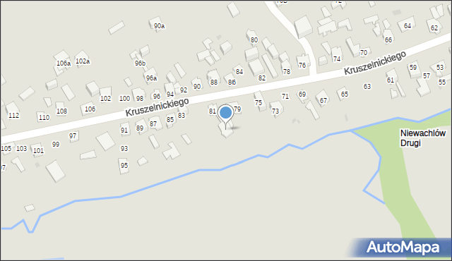 Kielce, Kruszelnickiego-Wilka Zbigniewa, ppor., 81, mapa Kielc