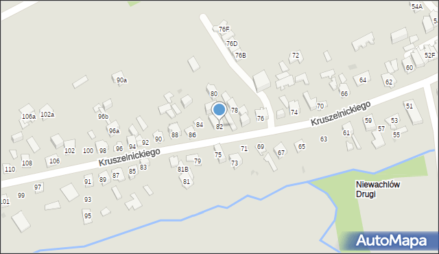 Kielce, Kruszelnickiego-Wilka Zbigniewa, ppor., 82, mapa Kielc