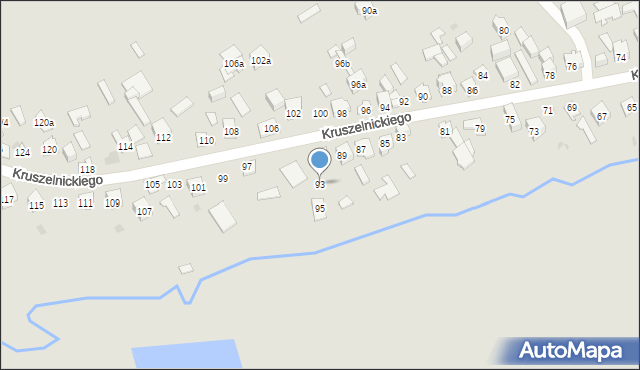 Kielce, Kruszelnickiego-Wilka Zbigniewa, ppor., 93, mapa Kielc
