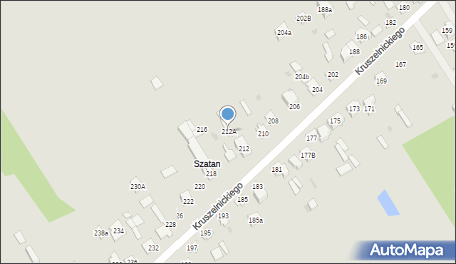 Kielce, Kruszelnickiego Zbigniewa, ppor., 212A, mapa Kielc
