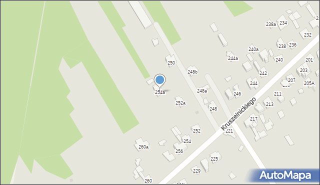 Kielce, Kruszelnickiego Zbigniewa, ppor., 254a, mapa Kielc