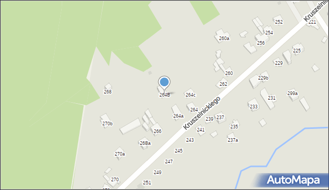 Kielce, Kruszelnickiego Zbigniewa, ppor., 264B, mapa Kielc