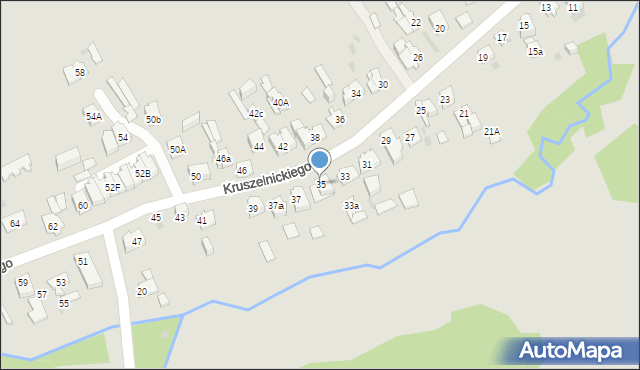 Kielce, Kruszelnickiego Zbigniewa, ppor., 35, mapa Kielc