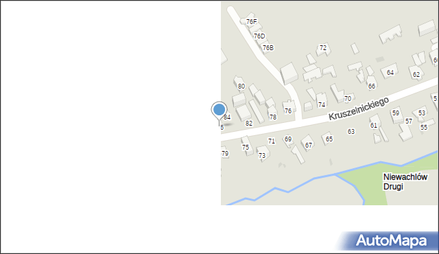 Kielce, Kruszelnickiego Zbigniewa, ppor., 86, mapa Kielc