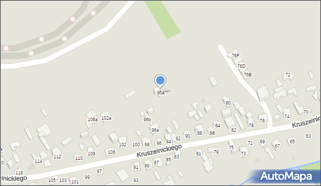 Kielce, Kruszelnickiego Zbigniewa, ppor., 90a, mapa Kielc