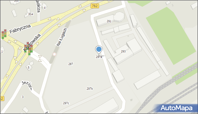 Kielce, Krakowska, 297a, mapa Kielc