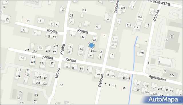 Kiełczów, Krótka, 6i, mapa Kiełczów