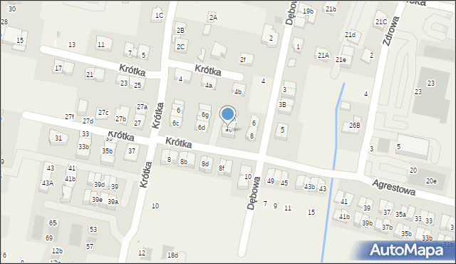 Kiełczów, Krótka, 6k, mapa Kiełczów