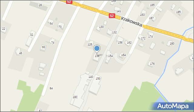 Klecza Dolna, Krakowska, 138, mapa Klecza Dolna