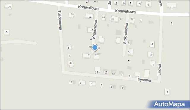 Kleczew, Krokusowa, 7, mapa Kleczew