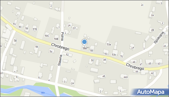 Klenica, Króla Bolesława Chrobrego, 59a, mapa Klenica