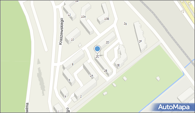 Kleosin, Kraszewskiego Józefa Ignacego, 2C, mapa Kleosin