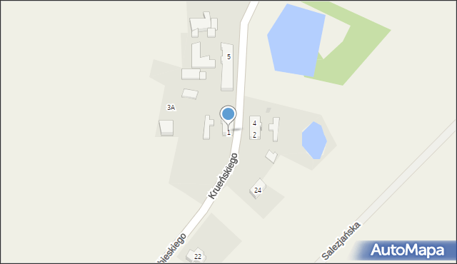 Klęśnik, Krueńskiego Jakuba, ks., 1, mapa Klęśnik