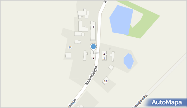 Klęśnik, Krueńskiego Jakuba, ks., 3, mapa Klęśnik