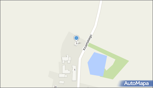 Klęśnik, Krueńskiego Jakuba, ks., 7, mapa Klęśnik