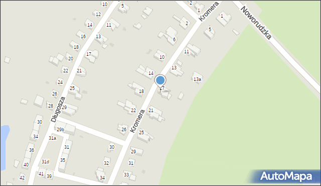 Kłodzko, Kromera Józefa, 19, mapa Kłodzka