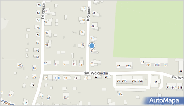 Kłodzko, Kromera Józefa, 59, mapa Kłodzka