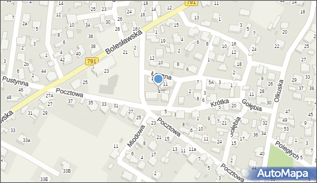 Klucze, Krótka, 4, mapa Klucze