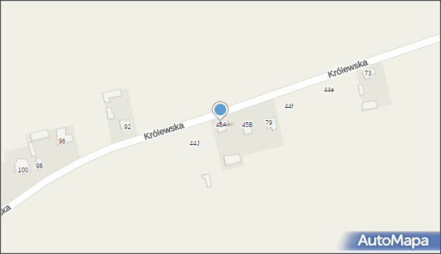 Klwaty, Królewska, 85, mapa Klwaty