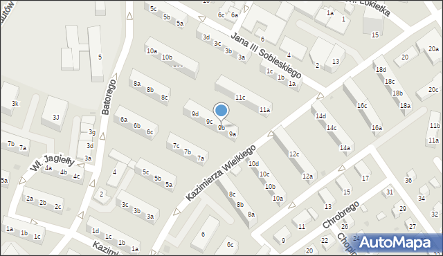 Knurów, Króla Kazimierza Wielkiego, 9b, mapa Knurów