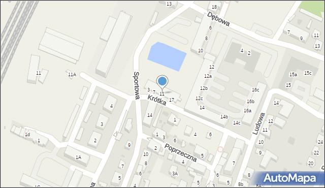 Kobierzyce, Krótka, 11, mapa Kobierzyce