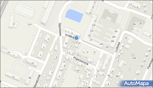 Kobierzyce, Krótka, 2, mapa Kobierzyce