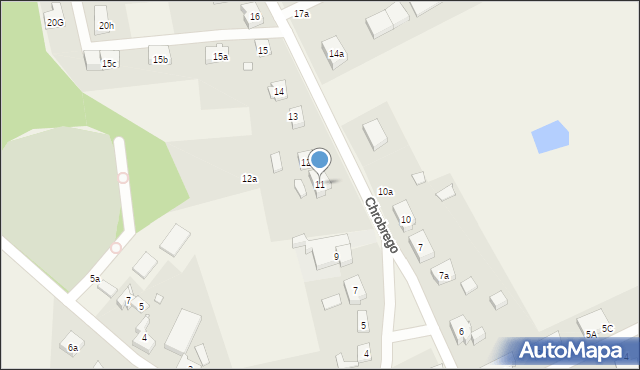 Kobylanka, Króla Bolesława Chrobrego, 11, mapa Kobylanka