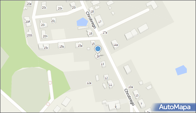 Kobylanka, Króla Bolesława Chrobrego, 14, mapa Kobylanka