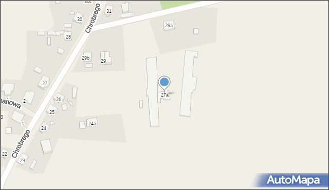 Kobylanka, Króla Bolesława Chrobrego, 27a, mapa Kobylanka