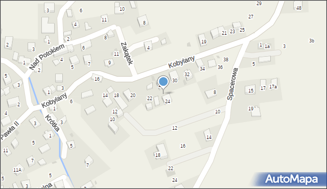 Kobylany, Krakowska, 26, mapa Kobylany