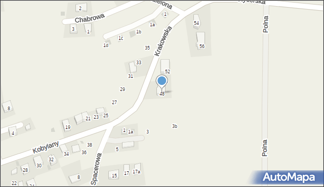 Kobylany, Krakowska, 48, mapa Kobylany