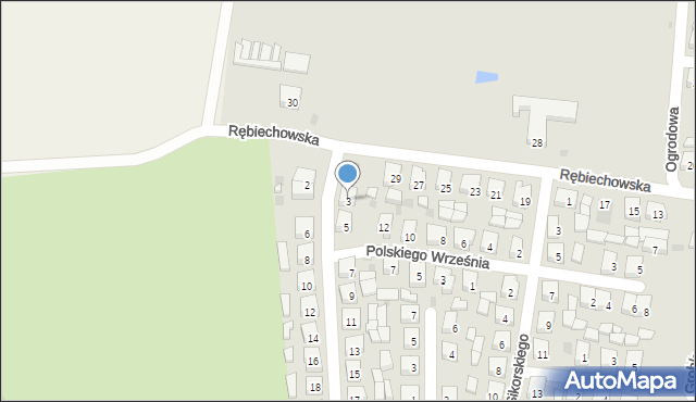 Kobylin, Króla Jana III Sobieskiego, 3, mapa Kobylin