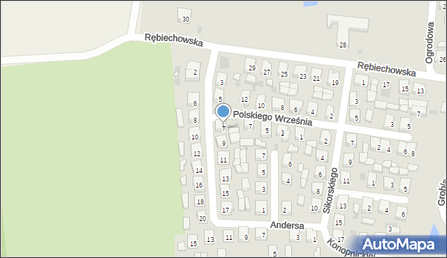 Kobylin, Króla Jana III Sobieskiego, 7, mapa Kobylin