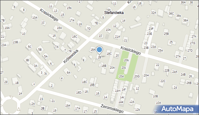 Kobyłka, Krasickiego Ignacego, bp., 18, mapa Kobyłka