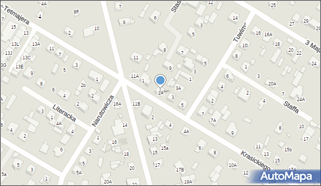 Kobyłka, Krasickiego Ignacego, bp., 1A, mapa Kobyłka