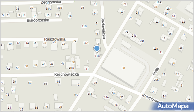 Kobyłka, Kraszewska, 11C, mapa Kobyłka