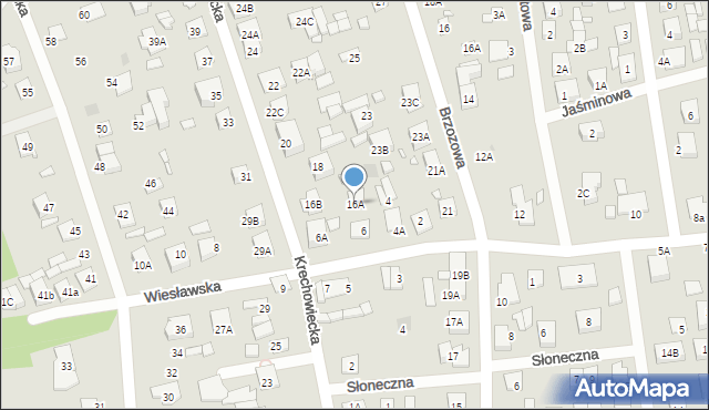 Kobyłka, Krechowiecka, 16A, mapa Kobyłka