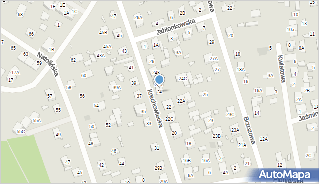 Kobyłka, Krechowiecka, 24, mapa Kobyłka