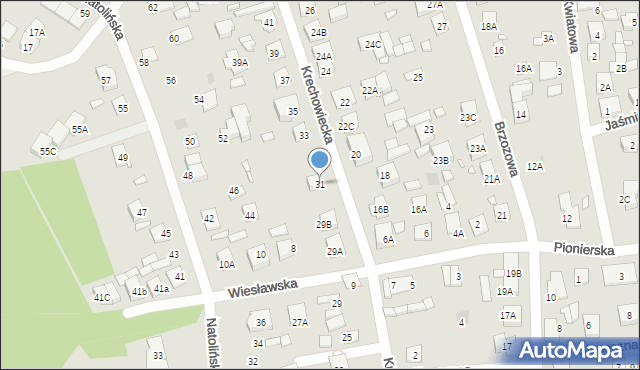 Kobyłka, Krechowiecka, 31, mapa Kobyłka